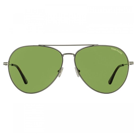 NEW TOM FORD AVIATOR SUNGLASSES, UNISEX GREEN AVIATOR SUNGLASSES TOM FORD - Picture 1 of 3